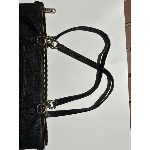 Coach Ava Tote Black Crossgrain Leather Bag - Picture 12 of 15